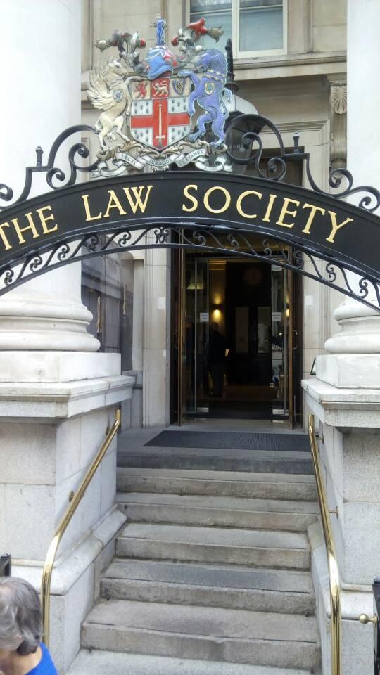 Nene Amagatcher, Anthony Atata received at the Law Society of England