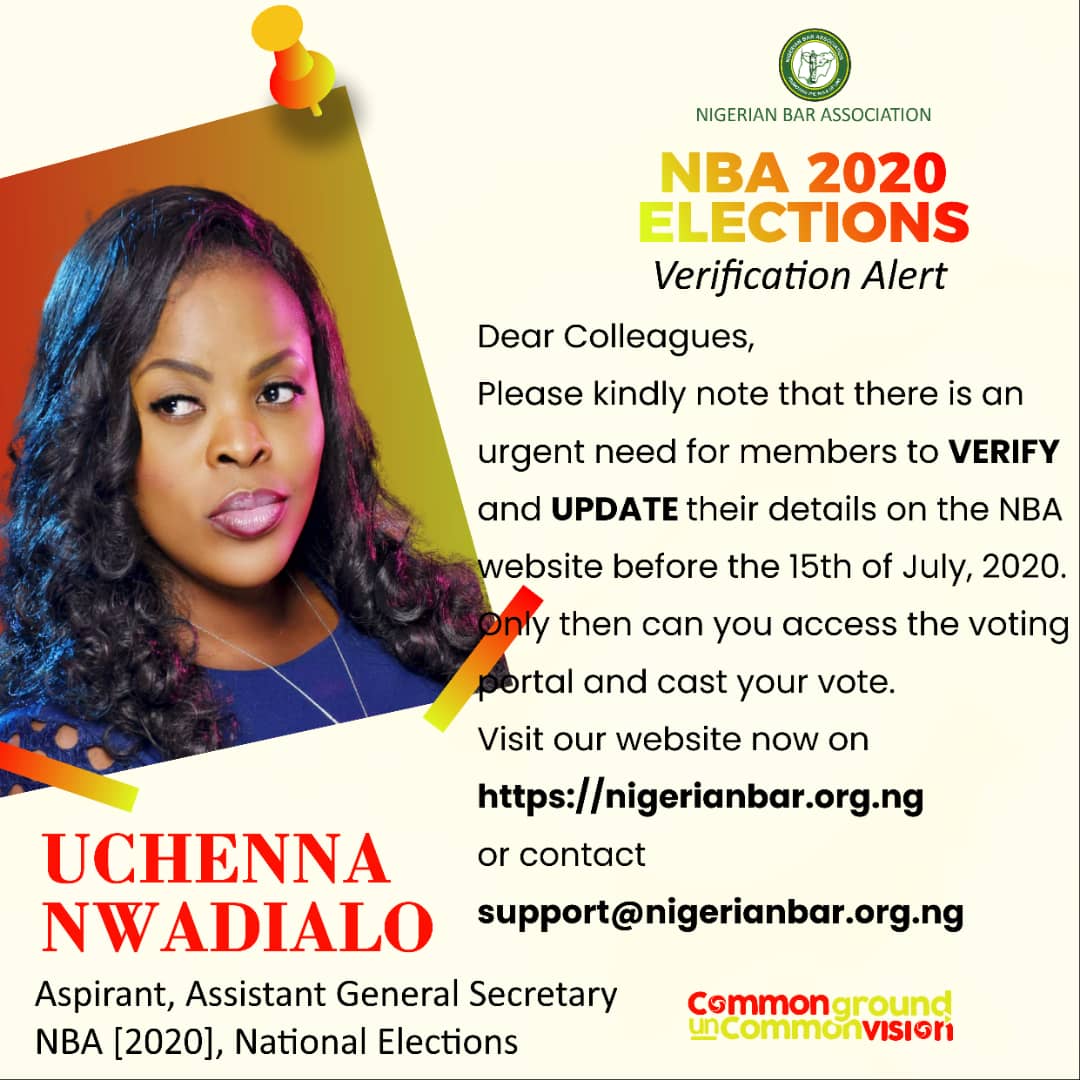 Uchenna Nwadialo reiterates “Verification Alert” to eligible voters
