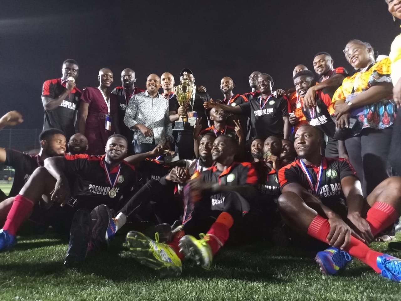 NBA Lagos lifts the  AGC football trophy after many years