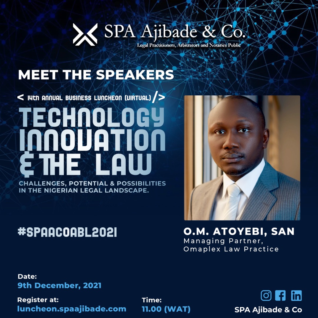 SPAACOABL2021: meet the speakers – O.M. Atoyebi, SAN