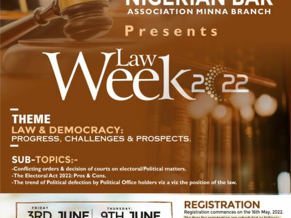 NBA Minna Branch Dinner and Award Night to Hold on 9th June 2022