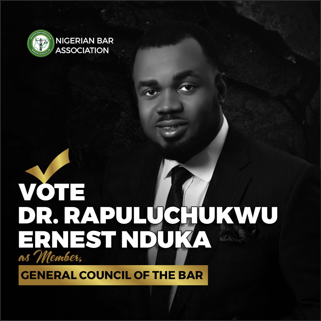 DR. Rapuluchukwu Nduka Solicits Support For Election As Member Of General Council Of The Bar