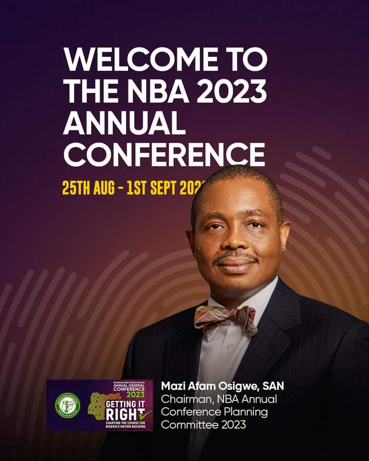 As Lawyers gather in Abuja for AGC- The TCCP Chair,Afam Osigwe  issues a statement